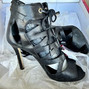 Guess Black Strappy Heels